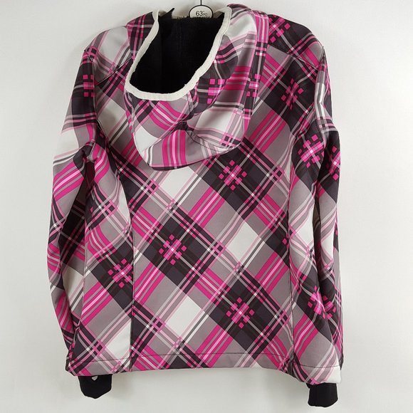 Snozu Fleece Lined Light Jacket Girls Medium 10/12 - Picture 2 of 3